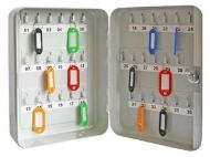  Key Cabinet 36 Hooks 180x250x60 Grey