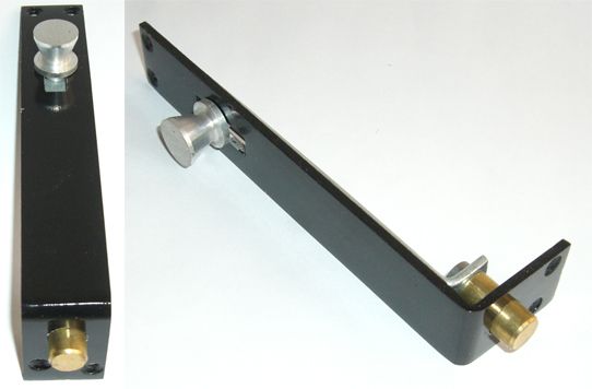  Knob Slide Bolt 152mm Black