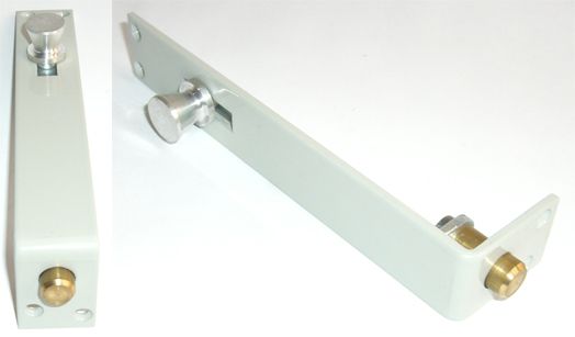  Knob Slide Bolt 152mm Grey
