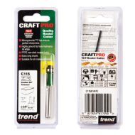 TREND C115X1/4TC S/guided Trimmer 9.5mm Dia