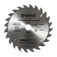 TREND CSB/16024 Craft Saw Blade 160mm x 24t x 20mm