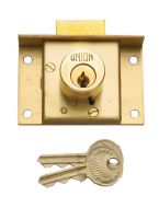 UNION J4003-PL Drawer Lock Cut Cylinder Pattern 63mm Brass