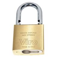 VIRO VR304MC Viro Brass Euro Padlock 60mm No Cylinder