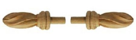 WILD GOOSE PN 787 Spiral Reeded/fluted Curtain Rail Finial
