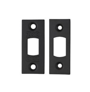 ZOO HARDWARE ZLAP02PCB Tubular Mortice Deadbolt Faceplate Black