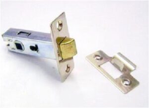 Tubular Latch 63mm Bolt Through Fix Nickel Plated (EACH)