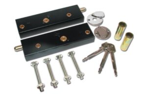 ASEC Garage Door Key Locking Bolts Black Pair (PAIR)