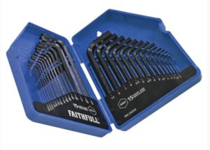 FAITHFULL FAIHKS30MAF Allen Keys Imp/metric .028-3/8 0.7-10mm 30pc (SET 30)