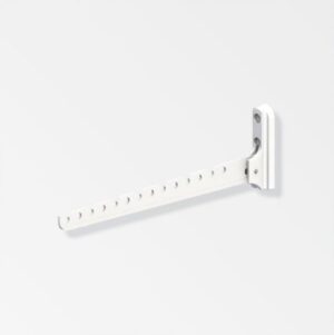 ALFER Clothes Hook 330mm Aluminium White (EACH)