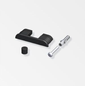 ALFER Coaxis Wall Fixing Kit 35.5mm Black (PACK)