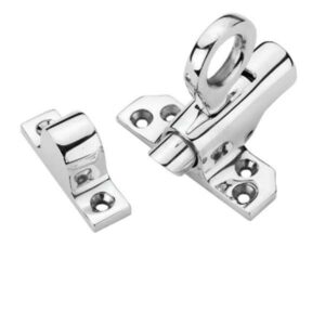 FRANK ALLART 0737K SNP Fanlight Catch With Box Keep Satin Nickel Plate (EACH)