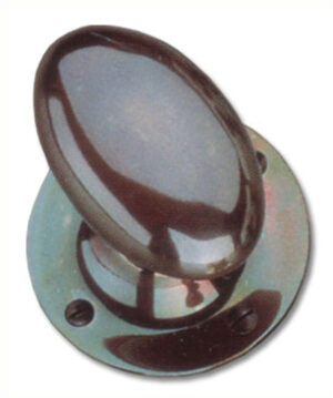 Oval Mortice Knob Furn 59x40mm Rbma (SET)