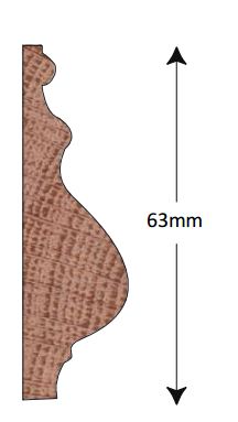 Dado 63x18mm (METRE)
