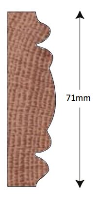 Dado 71x20mm (METRE)