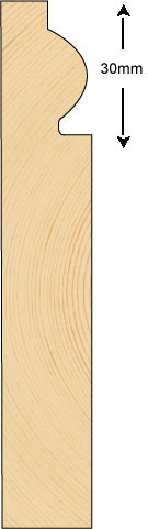 Skirting 120x21mm (METRE)