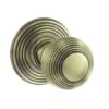 ATLANTIC OE50RMKAB Ripon Reeded Mortice Knob AB (PAIR)