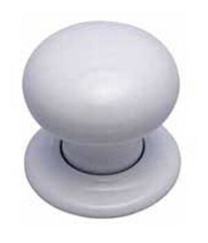 Mortice Set 57mm White Plain (SET)