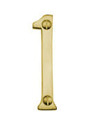 Numeral Face Fix 76mm No.1 Polished Brass (EACH)
