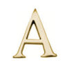 C1565 Letter A Face Fix 50mm Polished Brass (EACH)