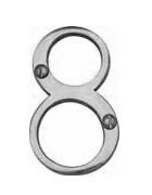 Numeral Face Fix 76mm No.8 Polished Chrome (EACH)