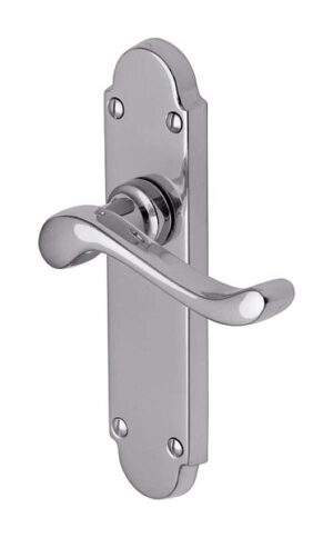 Savoy Lever Furn Latch 170x41mm Polished Chrome (SET)