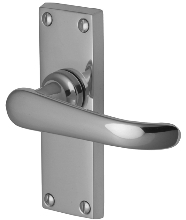 Windsor Lever Furn Latch 119x40mm Polished Chrome (SET)