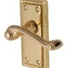 Georgian Lever Latch Furn 111x51mm Pol Brass (SET)