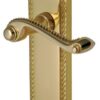 Georgian Lever Latch Furn 152x52mm Polished Brass (SET)
