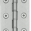 Finial Butt Hinge 75mm Satin Chrome (HINGE)