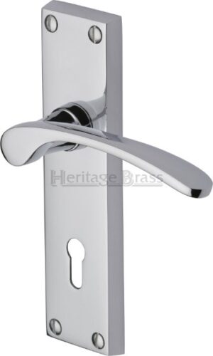 Sophia Lever Lock Furn 154x40mm CP (SET)