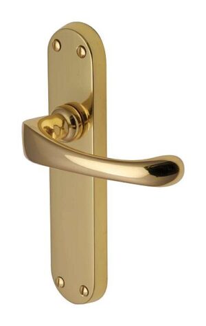 Gloucester Lever Latch Furniture 185x41mm P/brass (SET)