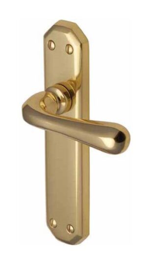 Charlbury Lever Latch Furniture 183x41mm P/brass (SET)