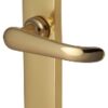 Windsor Lever Latch Furniture 154x40mm P/brass (SET)