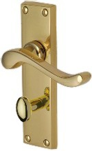Bedford Lever Bathroom Furn 154x40mm P/brass (SET)
