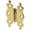 Butterfly Hinge 50mm Electro Brass (PAIR)