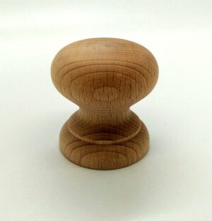 Knob 45mm Dia Plain Beech (EACH)