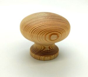 Knob 60mm Dia Plain Pine (EACH)