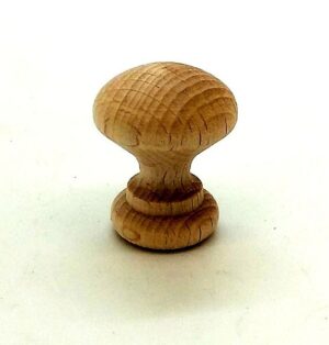 Knob 20mm Dia Plain Beech (EACH)