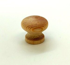 Knob 30mm Dia Plain Pine (EACH)