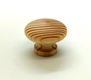 Knob 40mm Dia Plain Pine (EACH)