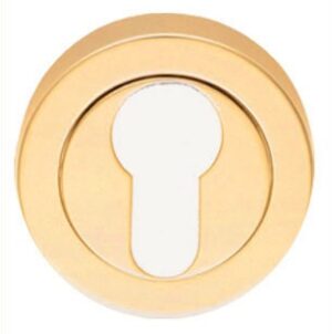 CARLISLE BRASS AA1 Escutcheon Euro (50x10) Concealed Fixing PB (PAIR)