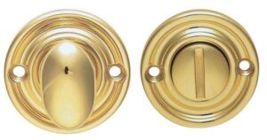 Queen Anne Thumbturn & Release (No Ind) [5] PB (PAIR)