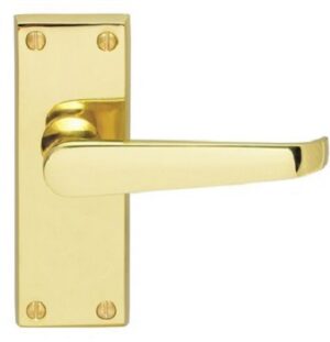 Victorian Furniture Lever Latch Polished Brass (SET)