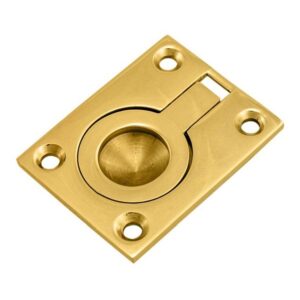 CARLISLE BRASS FRP50 Flush Ring Pull 63x50mm PB (EACH)