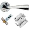 Sintra Lever On Rose Door Pack Polished Chrome (SET)