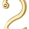 CARLISLE BRASS N2PVD Numeral 76mm No.2 Stainless Brass PVD (EACH)