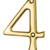 CARLISLE BRASS N4PVD Numeral 76mm No.4 Stainless Brass PVD (EACH)