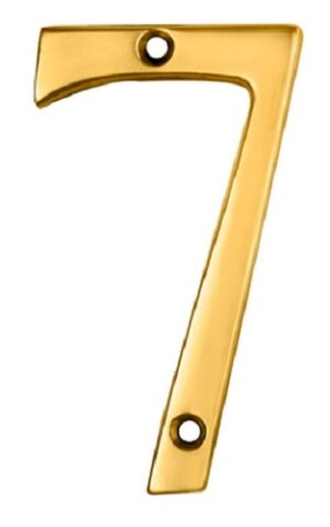 CARLISLE BRASS N7PVD Numeral 76mm No.7 Stainless Brass PVD (EACH)