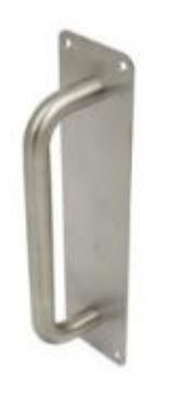 Pull Handle 225mm On 300x75 Backplate SS (EACH)