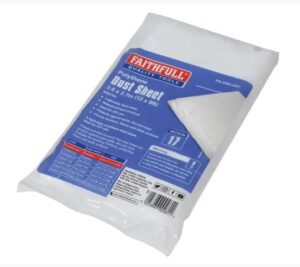 FAITHFULL Dust Sheet Plastic 3.6m x 2.7m (EACH)